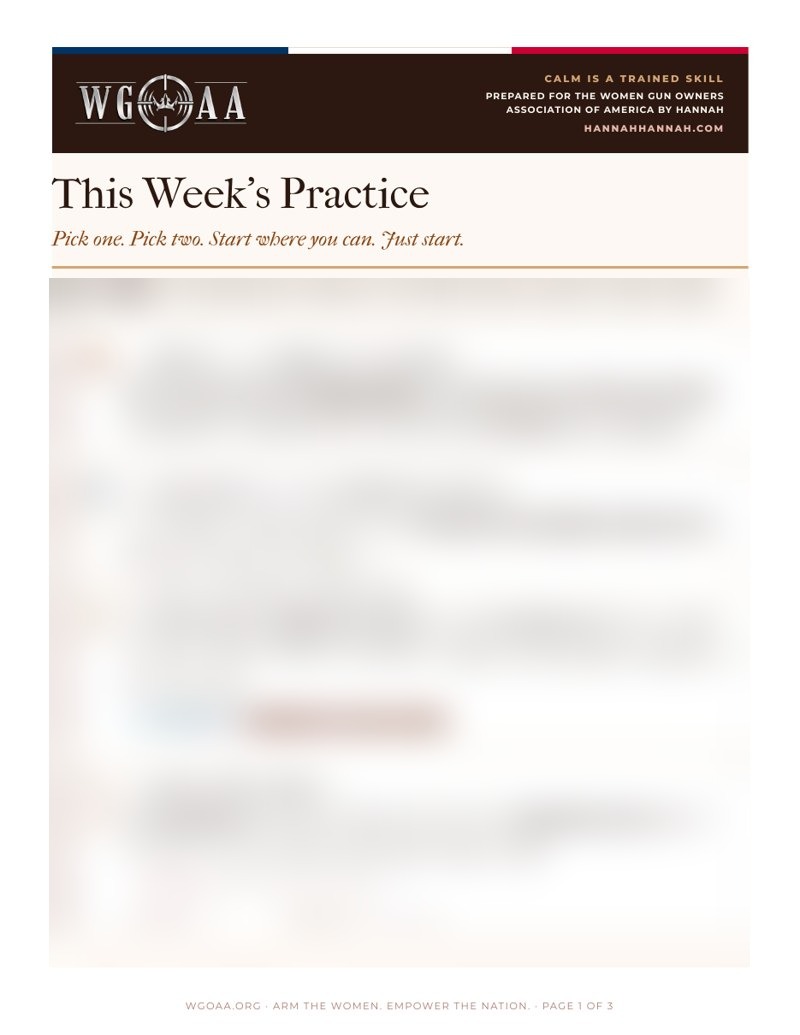 This Week's Practice