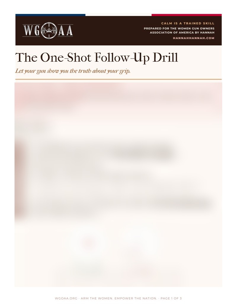 The One-Shot Follow-Up Drill